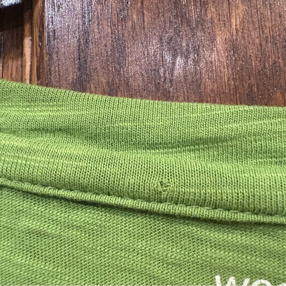 Westbound $38 Lime Green Slub 100% Cotton Pocket Tee 3/4 Sleeve Large P2P 21-22” - Picture 5 of 9